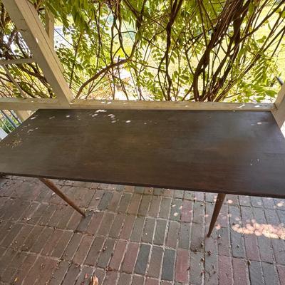Elongated Wooden Table 