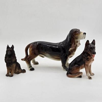 (3) Vintage Dog Figurines