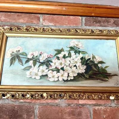Signed Floral Painting 