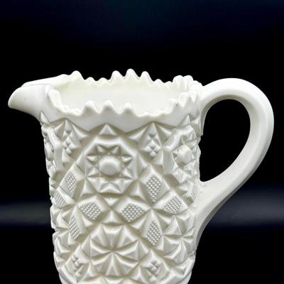 Fostoria Winburn Milk Glass Pitcher
