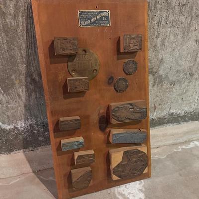 Holyoke Farm Machinery Co - Plaque Of Stamps