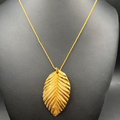17” Napier Golden Leaf Jewelry Necklace