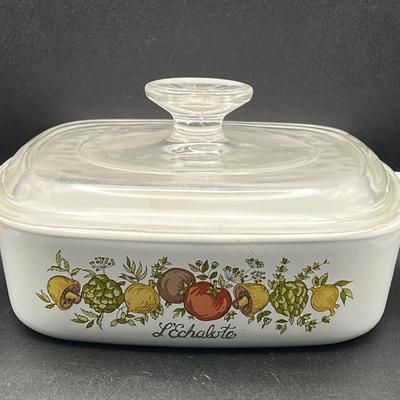 Vintage One Quart Corning Ware with PYREX Glass Lid