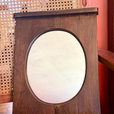 Wooden Wall Mirror