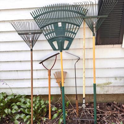 Mix Of Style And Sized Of Rakes 