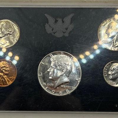 1968 United States Proof Set feat. Silver Kennedy Half Dollar