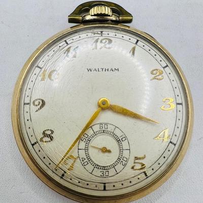 Colonial Waltham 17 Jewels 10K Gold Filled Jewelry Pocket Watch