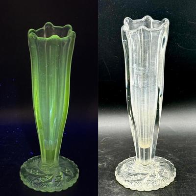 UV Reactive Vintage Bud Vase