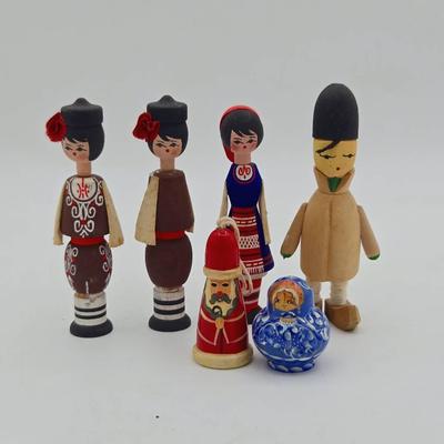 International Wooden Dolls feat. Russian Nesting Doll