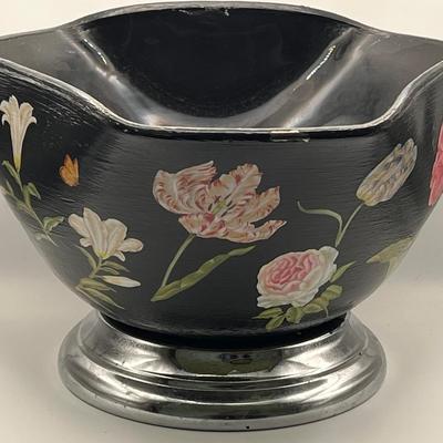 6” Handpainted Footed Bowl