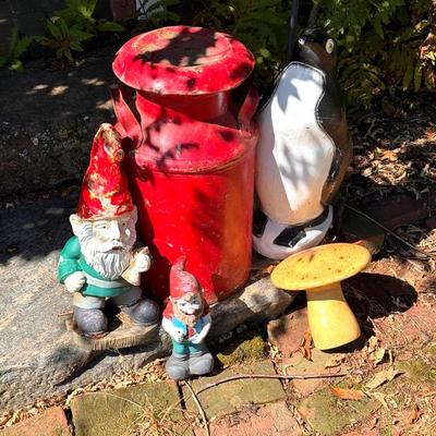 Lawn Decorations Feat - Arctic Metal Milk Jug
