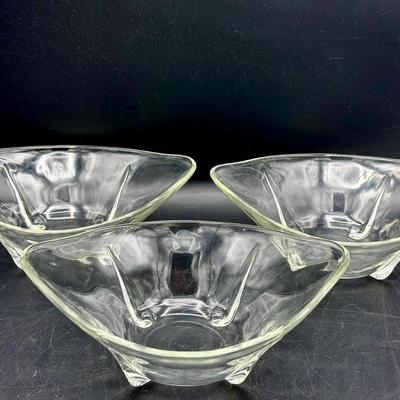 (3) MCM Glass Bowls