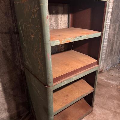 (2) Heavy Duty Metal Stacked Shelving 