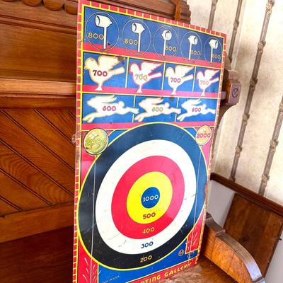 VINTAGE 1940'S MARXS MIDWAY SHOOTING GALLERY TIN 