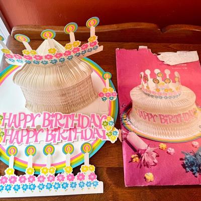 Vintage Happy Birthday Decorations 