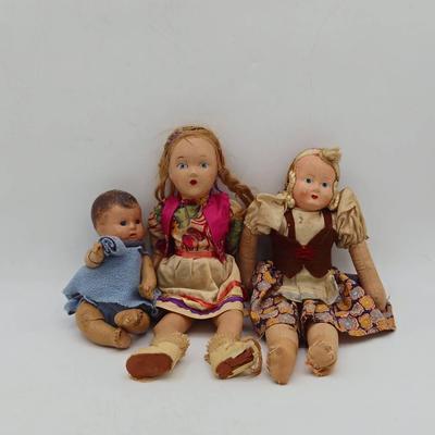 (3) Vintage Dolls