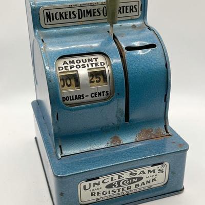 Uncle Sam’s Register Bank with Unknown Coins
