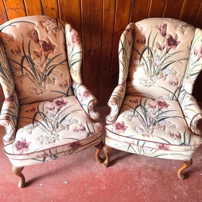 (2) Vintage Pem-Kay Furniture Company : Upholstered Armchairs