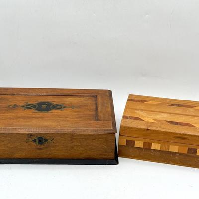 (2) Vintage Jewelry Boxes