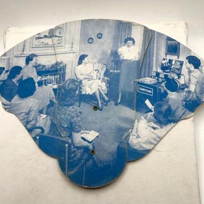 (2) 1950s Stanley Hostess Party Fan — Advertising Ephemera