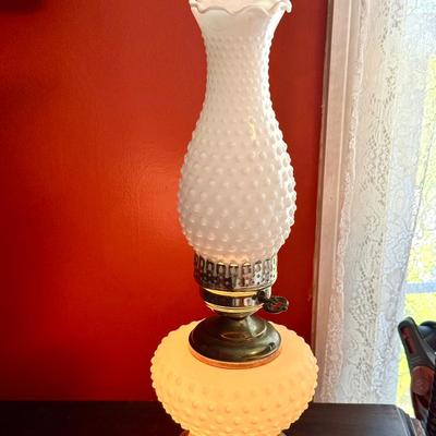 Milk Glass Lamp