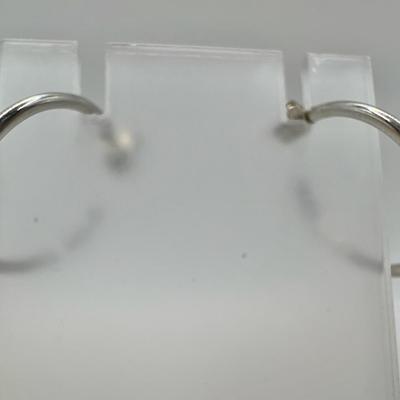 Hoop Earrings Jewelry with 925 Sterling Silver Stamped Backings