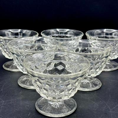 (6) Fostoria Sundae Dishes