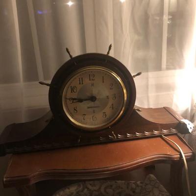 Vintage Seth Thomas nautical mantel clock