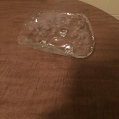 Sale Photo Thumbnail #46: Vintage etched glass