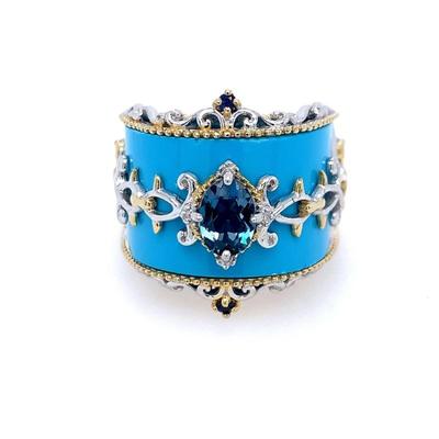 $125 . Its $225 online now . $550 New .Unique Gems en Vogue Michael Valitutti Topaz Turquoise ...
