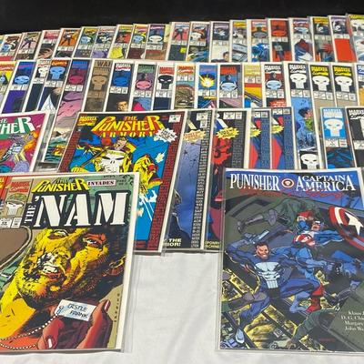 Vintage Marvel Comics The Punisher, Summer Special, Armory, The Punisher Invades The ‘Nam, & More!
