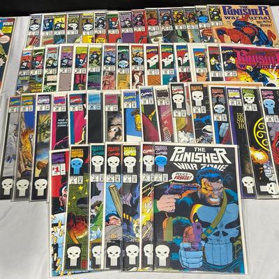 Vintage Marvel Comics The Punisher War Journal, The Punisher War Zone & More