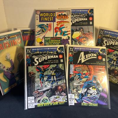 Vintage Superman & Batman Comics ~ World's Finest, The Adventures of Superman, & Action Comics