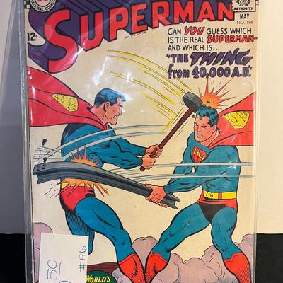 Vintage 1967 DC Superman #196 
