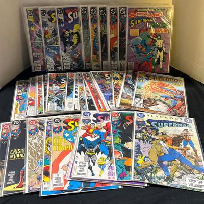 DC Comics Superman, "Crisis at Hand," "Life and Liberty," & "Blackout"