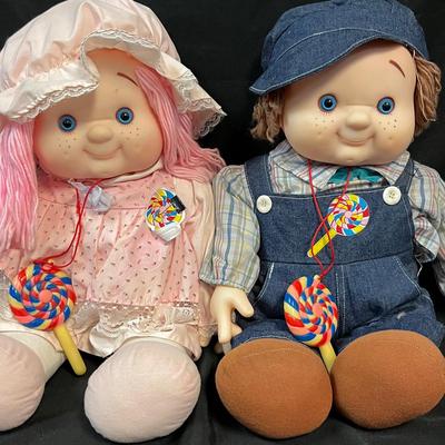 Vintage Pair Of Lollipop Dolls