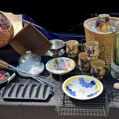 Assortment of Floral & Woodsy Kitchen Goodies