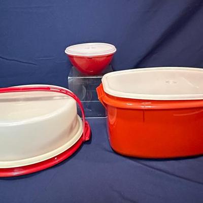 Brand New Vintage Tupperware - Roast Container, Cake Carrier, Bowl 