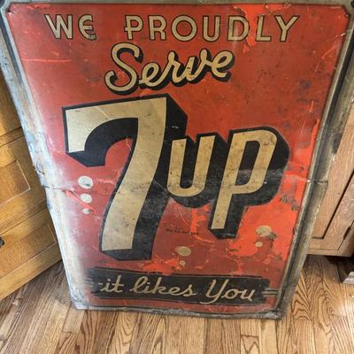 Great 1940s/50 sign as found in garage