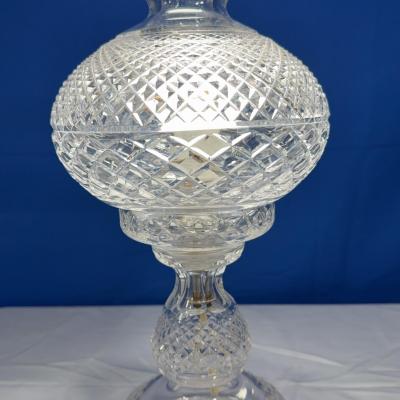 Waterford Crystal Inishmaan/Inishmore Hurricane Electric Table Lamp – 14"