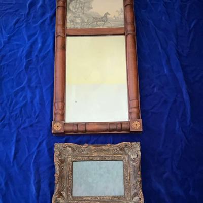 Antique mirror plus antique rectangle frame