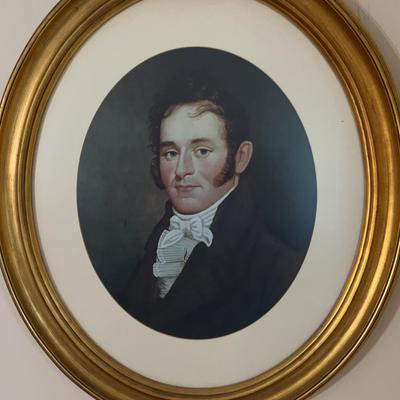 Photo Of Young Man In Oval Golf Frame
