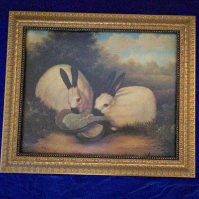 P. Rolence Print Of Rabbits
