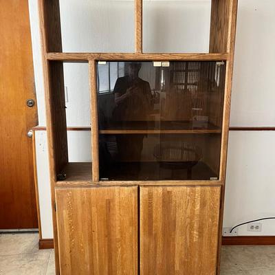 Wood & Glass Entertainment Cabinet