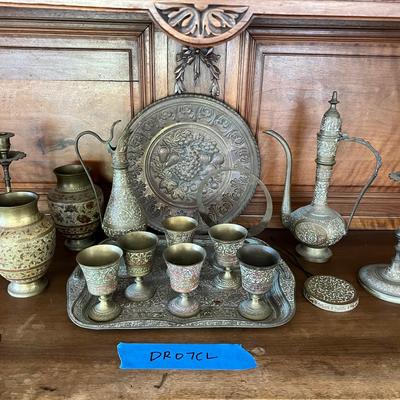 Vintage Ornate Brass From India 