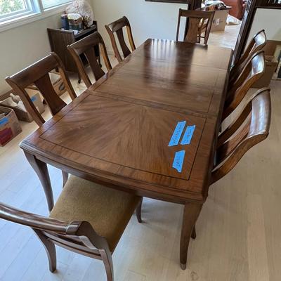Large Wood Dining Set