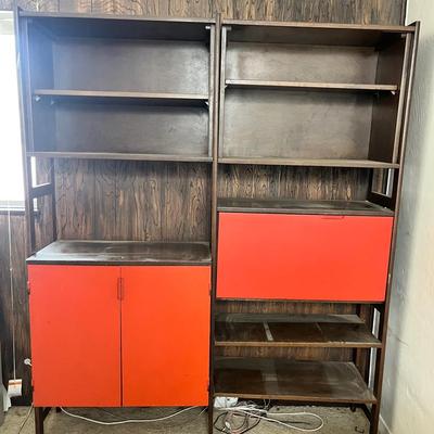 Vintage MCM Bookcase & Desk