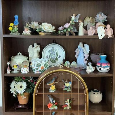 Bird, Angel & Flower Porcelain Figurines Featuring Andrea By Sadek & Lenox