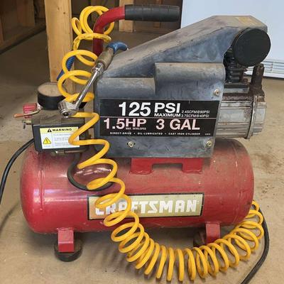 Craftsman 125 PSI 1.5 HP 3-Gallon Air Compressor