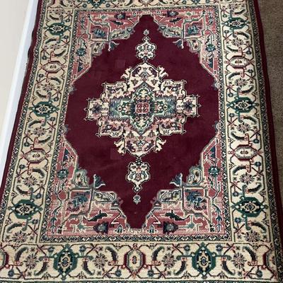 Cairo Collection Ispahan Wine Area Rug